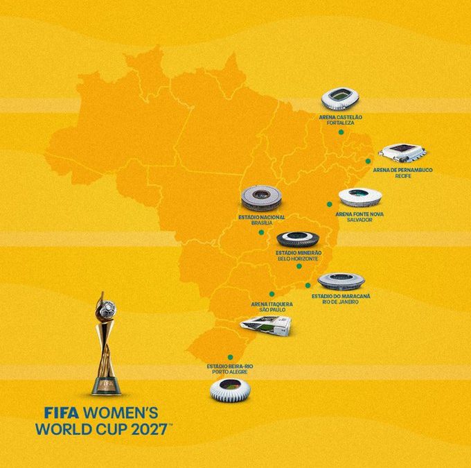 SEDES CONFIRMADAS PARA LA COPA MUNDIAL DE FIFA 2027